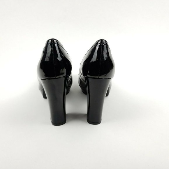 Kenneth Cole Reaction 8.5 M Thick Heel Dress Paten - Picture 4 of 8